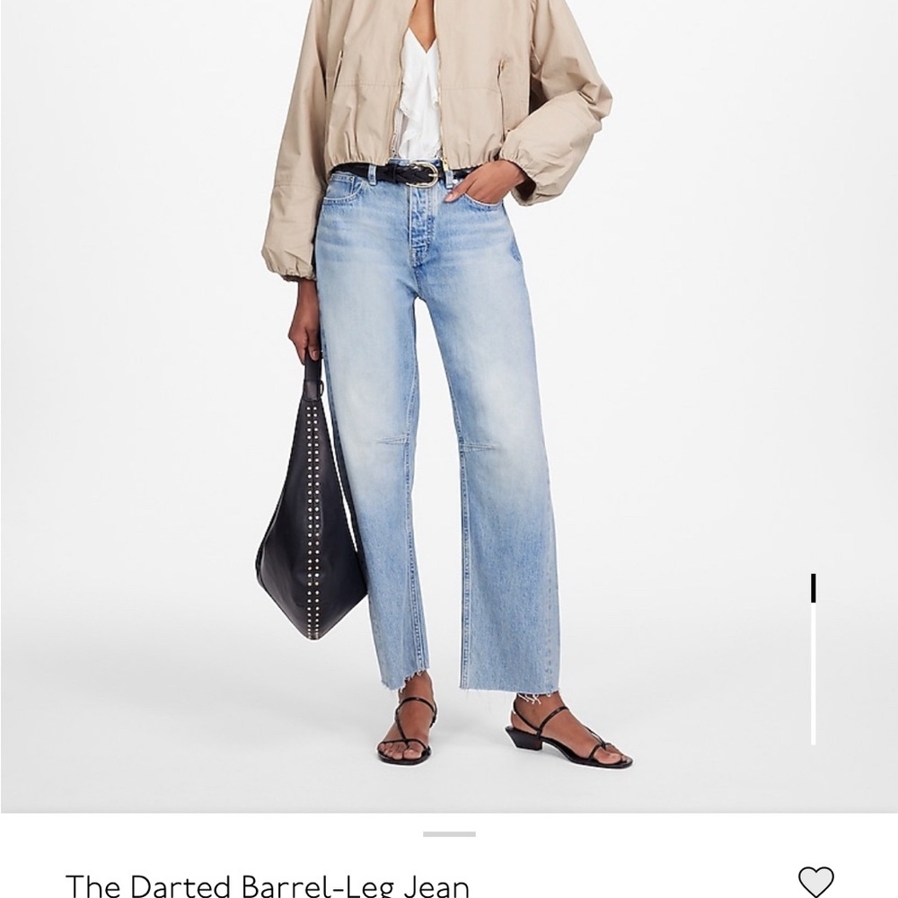 Madewell The Darted Barrel-leg Jean size 27 inEdmonson Wash